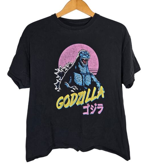 Godzilla Japanese T Shirt Graphic XL Sleep Anime Movies Classic Comic Streetwear - Picture 1 of 7
